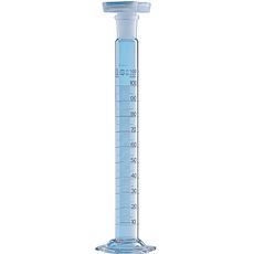 Eprouvettes graduées classe A en verre borosilicaté 3.3 avec bouchon en PP
