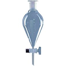 Ampoules graduées forme poire robinet en verre DURAN®