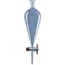 Ampoules coniques graduées robinet en PTFE DURAN®