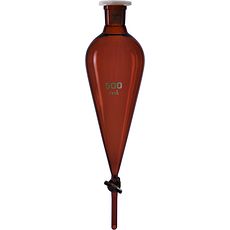 Ampoules coniques ambrées robinet en verre DURAN®