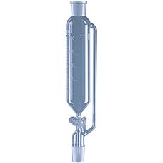 Ampoules cylindriques avec tube d'équilibrage robinet en verre DURAN®