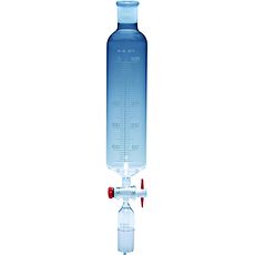 Ampoules cylindriques graduées robinet en PTFE tube d'écoulement rodé