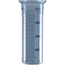 Réacteurs cylindriques en verre, à fond plat