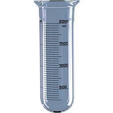 Réacteurs cylindriques en verre, à fond rond