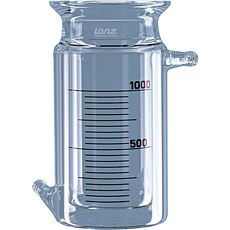 Réacteurs cylindriques en verre, avec enveloppe thermostatique