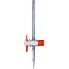 Burettes col évasé classe B robinet droit en PTFE