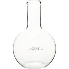 Ballons à fond plat, col étroit en verre borosilicaté