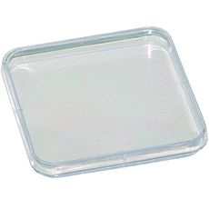 Boîte de Pétri carrée en polystyrène avec ergots de ventilation