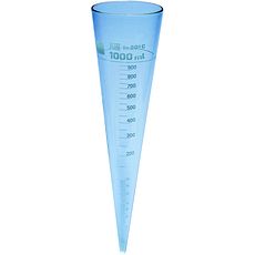 Cône d'Imhoff en verre graduations jusqu'à 1000 ml