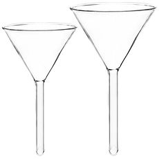 Entonnoirs tige courte en verre borosilicaté 3.3 