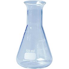 Erlenmeyers gradués col étroit en verre borosilicaté 3.3
