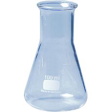 Erlenmeyers gradués col large en verre borosilicaté 3.3