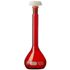 Fioles jaugées, classe A verre ambré