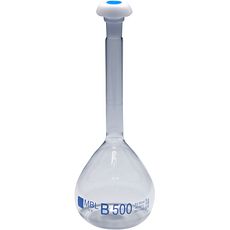 Fioles jaugées classe B en verre, bouchon PE - MBL®