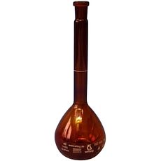 Fioles jaugées classe A en verre ambré