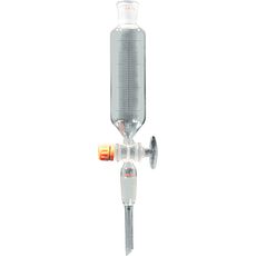 Ampoules cylindriques graduées robinet en verre