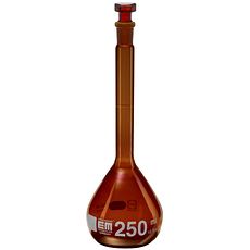 Fioles jaugées Hirschmann® classe A en verre ambré DURAN® bouchon en verre