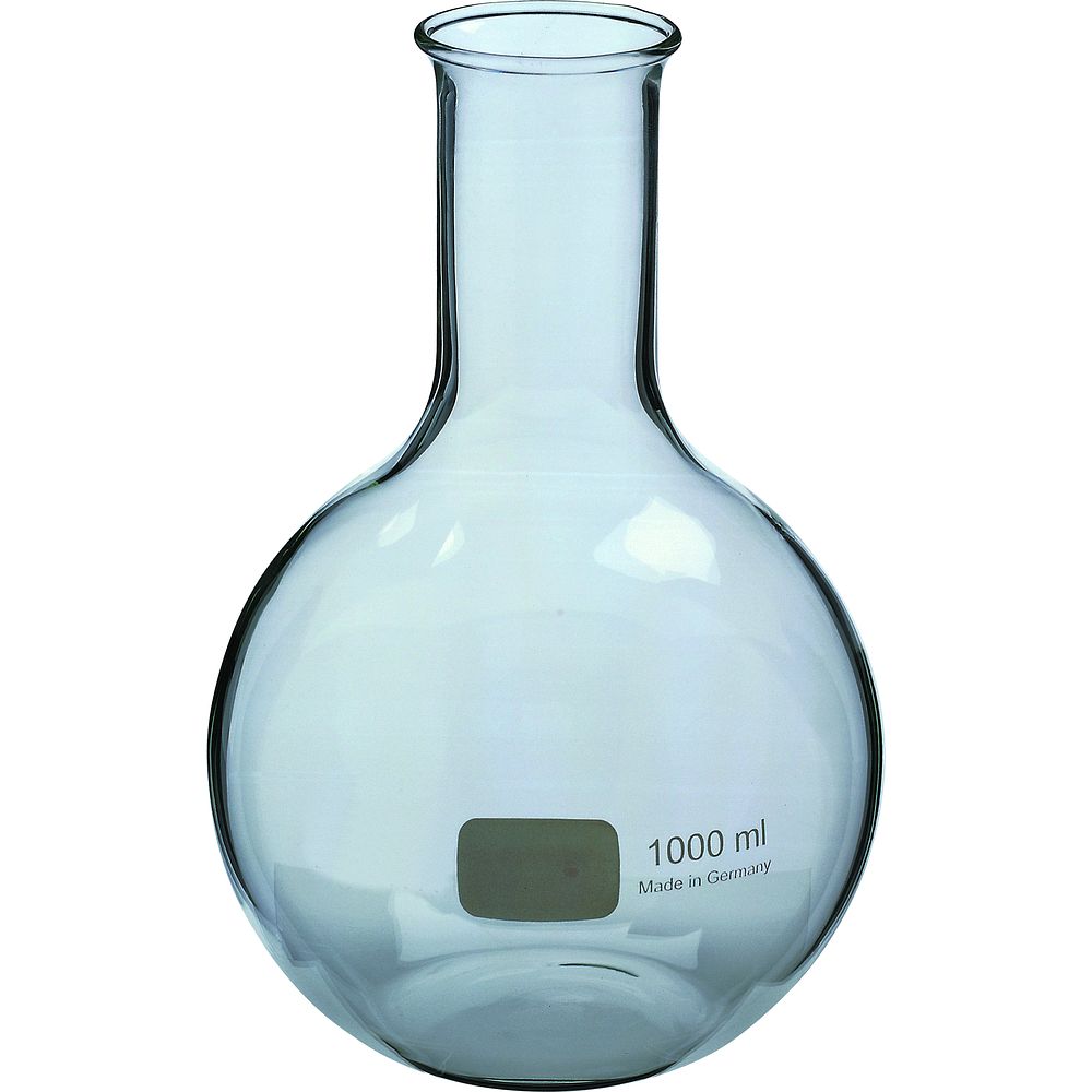 Ballon fond plat col étroit, 1000 mL - Matériel de Laboratoire