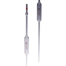 Pipettes jaugées en verre classe AS, 2 traits