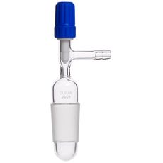Robinet pour dessiccateur clé en PTFE rodage 24/29 fermé