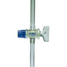 Robinets clé en verre voie droite , PYREX®