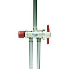Robinet clé PTFE 2 voies , PYREX®