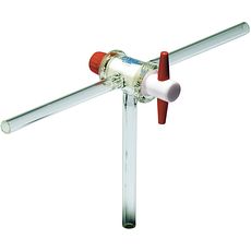 Robinets clé PTFE 3 voies en T , PYREX®