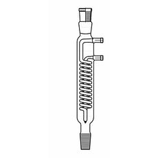 Réfrigérants de Dimroth col rodé avec raccords GL14