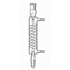 Réfrigérants col rodé avec raccords cannelés