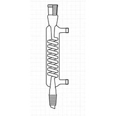 Réfrigérants col rodé avec raccords GL14