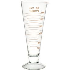 Verres à expérience en verre graduations ambrées