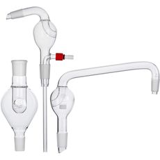 Tête de distillation longue avec ampoule de garde en verre borosilicaté