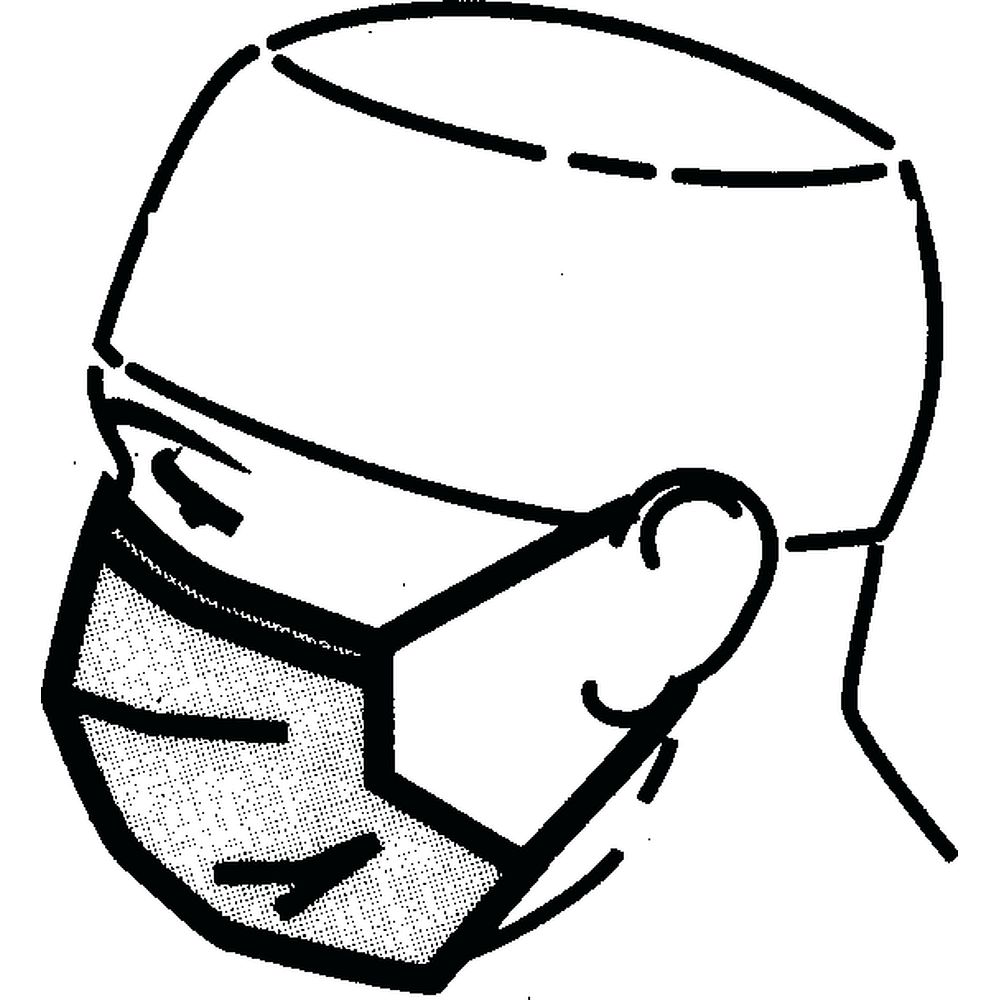 Masques 2&nbspplis à élastiques en non-tissé