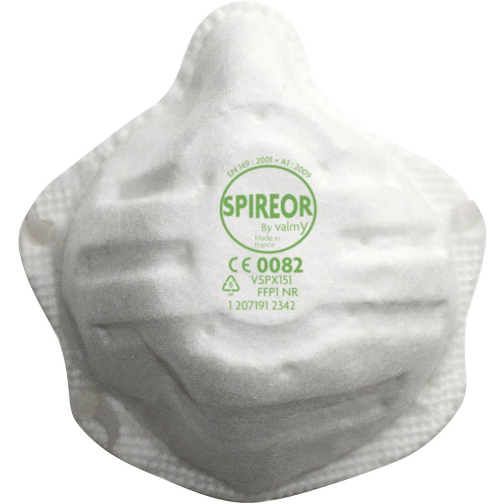 Masques FFP1, FFP2, FFP3 à coque souple 
anti-poussières double protection