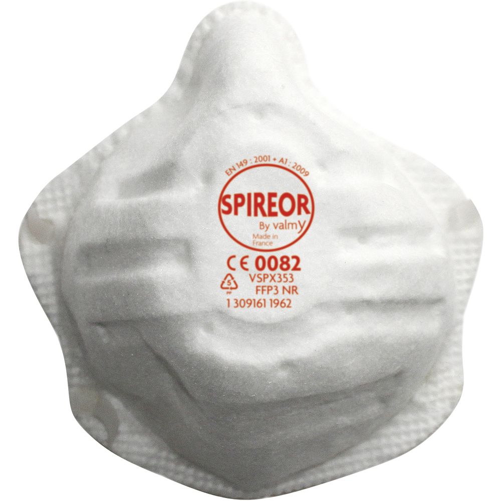 Masques FFP1, FFP2, FFP3 à coque souple 
anti-poussières double protection