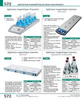 Agitateur magnétique 4 postes illuminé