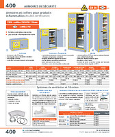 Comptoir de sécurité pour produits inflammables double certification : EN14470-1 / 30 min et FM 6050