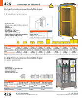 Cages de stockage pour bouteille de gaz