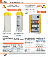 Armoires pour produits cytotoxiques porte vitrée