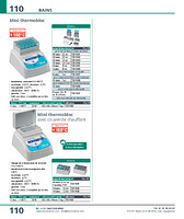 Mini thermobloc à sec +25 à +100°C tubes de 0,2 à 50 ml