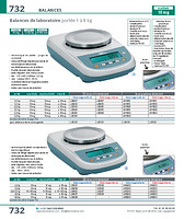 Balances de laboratoire portée 1 à 8 kg, jauge de contrainte et écran LCD