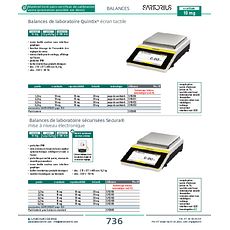 Balances de laboratoire sécurisées Secura® mise à niveau électronique