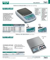 Balances industrielles portée 4,5 à 20 kg, écran LCD