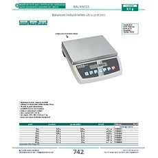 Balances industrielles ultra-précises