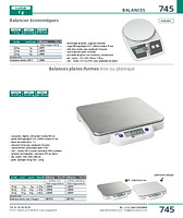 Balances plates-formes inox ou plastique