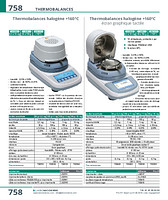 Thermobalances halogène +160°C écran graphique tactile