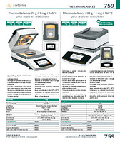 Thermobalance 70 g / 1 mg / 160°C pour analyses répétitives