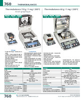 Thermobalance 60 g / 1 mg / 200°C