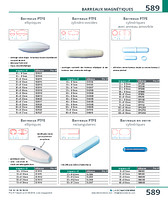 Barreaux PTFE cylindro-ovoïdes
