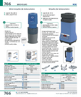 Moulin de laboratoire 80 ou 250 ml